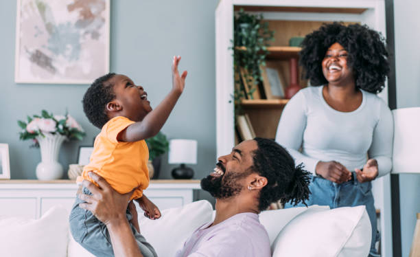 istock Happy family at home. 2158691832