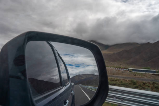 istock Plateau mountains and roads in cloudy weather 2158694915