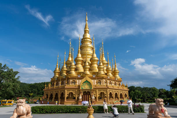 On June 22, 2024, people traveled, took photos, burned incense, and prayed for peace, health, happiness, and a smooth career in the Buddhist Cultural Park. They hoped to express their wishes and expectations to the Buddha through the pious incense burning ceremony and pray for the Buddha's blessing.