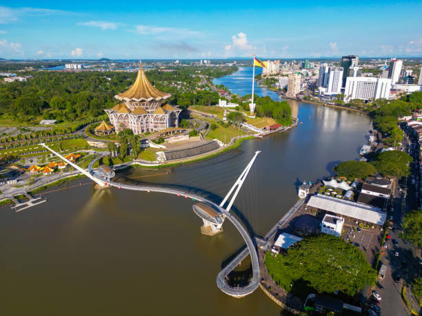 istock Aerial View of Kuching, Borneo 2158701811