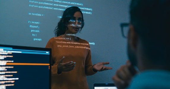 Interactive Programmer Jobs Female Programmer Is Giving An Interactive Training Session Focusing On ...