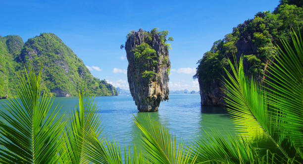 istock james bond island in thailand, ko tapu 2158707982