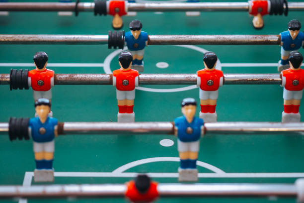 istock Foosball game, red and blue player - Sport leisure theme 2158714274