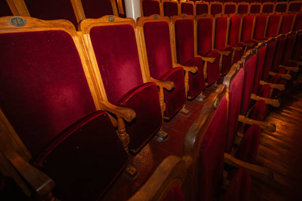 istock Row of red seats in theatre 2158717478