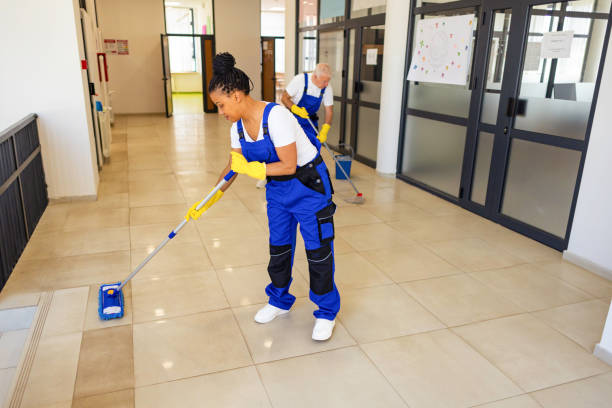 istock Janitors cleaning the school floor 2158718838