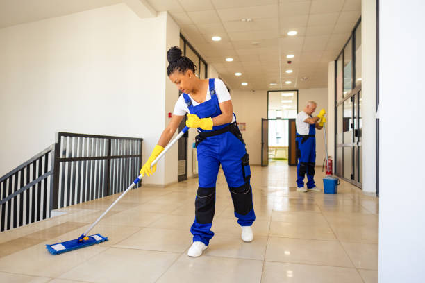 istock Janitors cleaning the school floor 2158718886