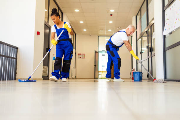 istock Janitors cleaning the school floor 2158719525