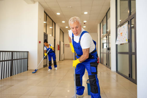 istock Janitors cleaning the school floor 2158719903