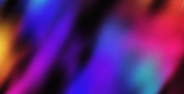 4K Beautiful color gradient background with noise. Abstract pastel holographic blurred grainy gradient banner background texture Colorful digital grain soft noise effect Nostalgia, vintage, retro