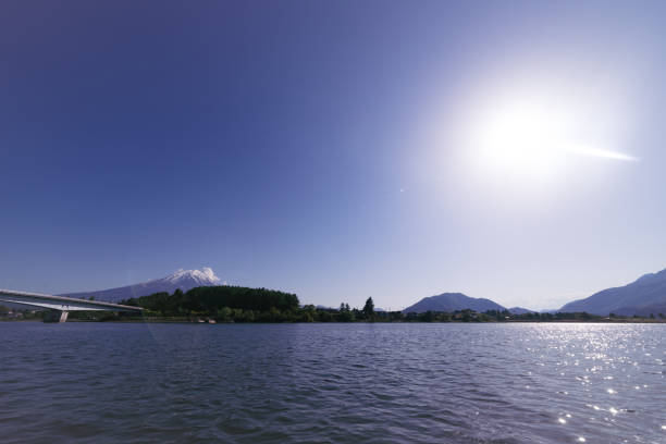 istock Beautiful Mt Fuji seen from lake Kawaguchi 2158727549