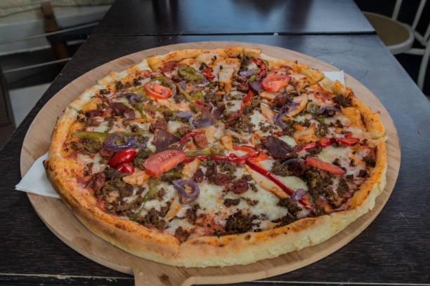 istock Mexica pizza on a plate 2158745750