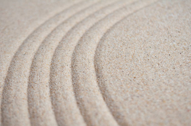 lines carved on sand beach with customizable text for text.