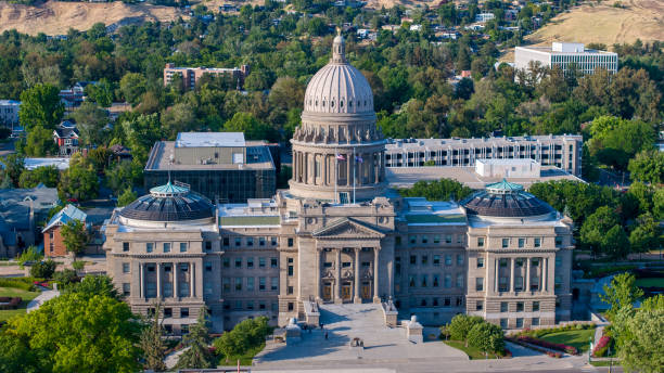 istock Idaho State Capitol Aerial View 2158748054
