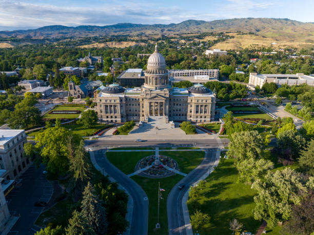 istock Idaho State Capitol Aerial View 2158748057