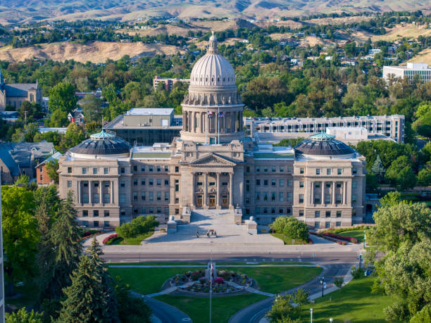 istock Idaho State Capitol Aerial View 2158748066