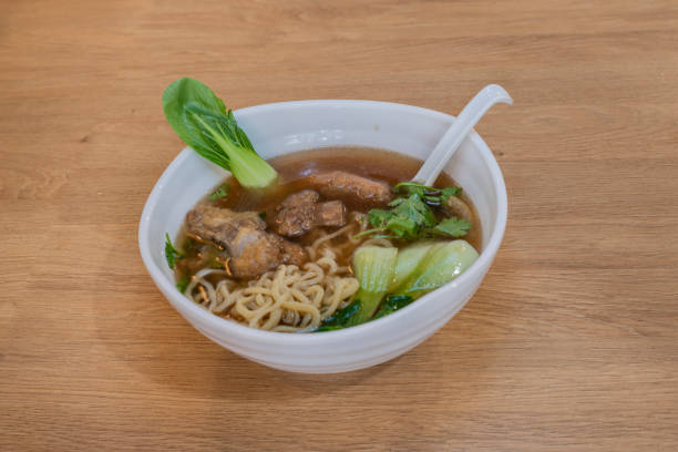 istock Noodle soup in a Chinese restaurant 2158750212