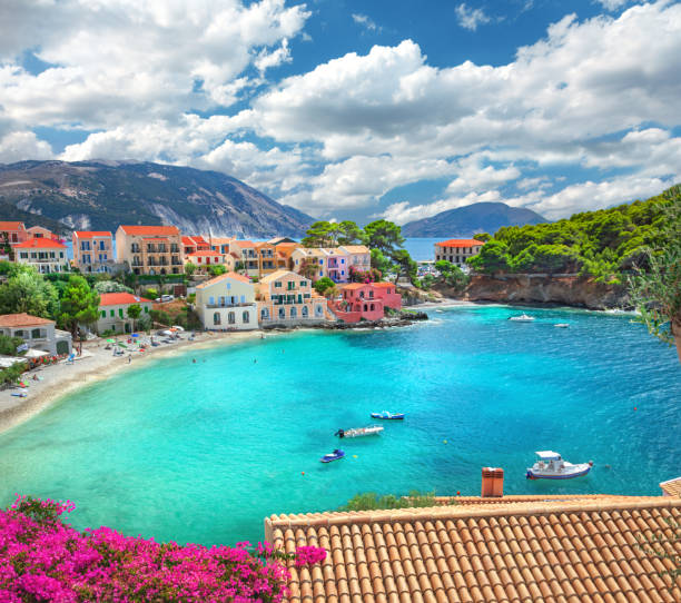 istock Assos village in Kefalonia, Greece 2158753503