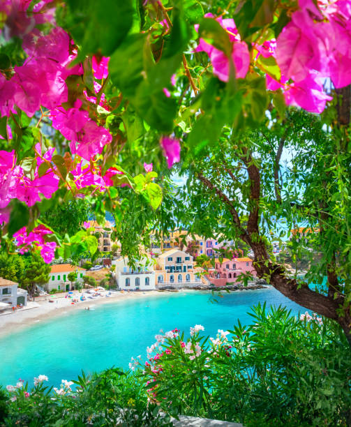 Assos village in Kefalonia, Greece