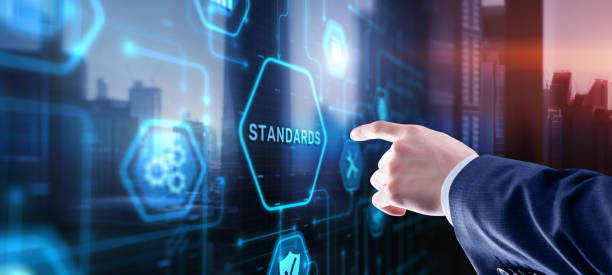 istock Businessman clicks Standards Quality assurance and control concept 2158758771