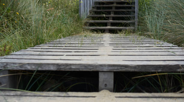 istock Wooden footbridge Pointe de la Varde - Saint-Malo 2158768218