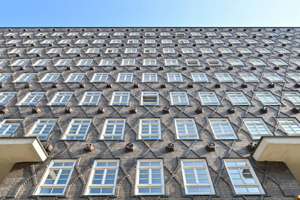 Chilehaus brick building in Hamburg, Germany.