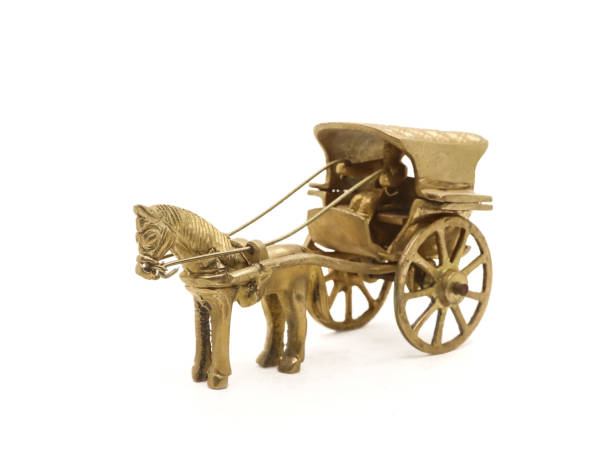 istock antique model of a horse-drawn carriage 2158772310