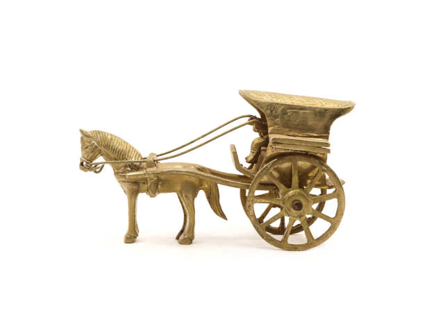 istock antique model of a horse-drawn carriage 2158772335