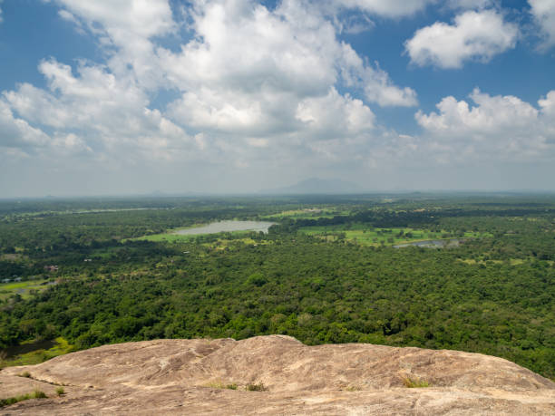 istock Sri Lanka, Ceylon Island - Sigiriya rock panoramic views over jungle 2158778680