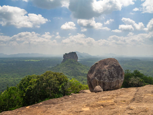 istock Sri Lanka, Ceylon Island - Sigiriya rock panoramic views over jungle 2158778734
