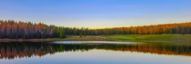 istock Panoramic Alpen Glow by the Lake 2158779513