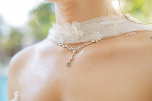 Bride necklace of beautiful pearl