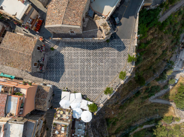 Aerial View - Castelmola, Italy