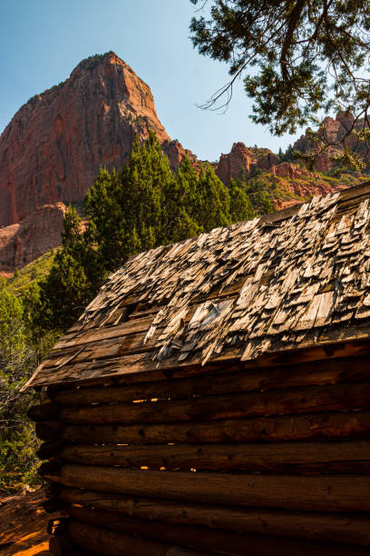 The Old Larson Cabin on  The Taylor Creek Trail, Zion National Park, Utah, USA