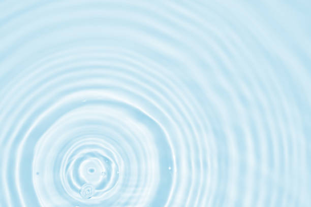 istock Abstract transparent water shadow surface texture natural ripple on blue background 2158790027