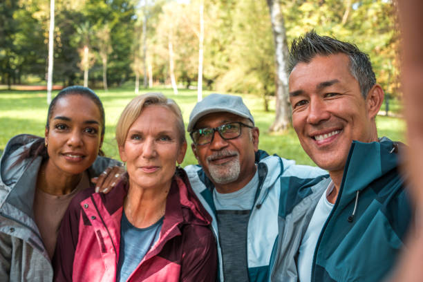 istock Diverse Friends' Post-Workout Selfie Outdoors 2158791991