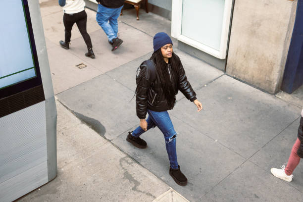 Casual Urban Walk in the Afternoon