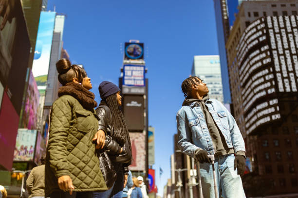 istock Friends Exploring Times Square in the Afternoon 2158798636