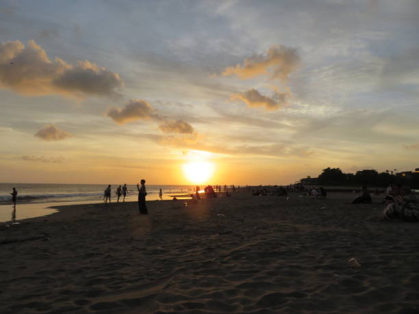 istock Sunset in Nelayan Beach, Bali, Indonesia 2158801453