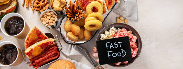 istock Assorted of american junk food assortment. 2158804809