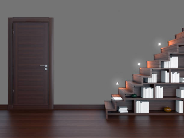 istock Large luxury modern bright interiors Living room mockup illustration 3D rendering image 2158807084
