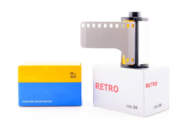 35mm film roll and film box