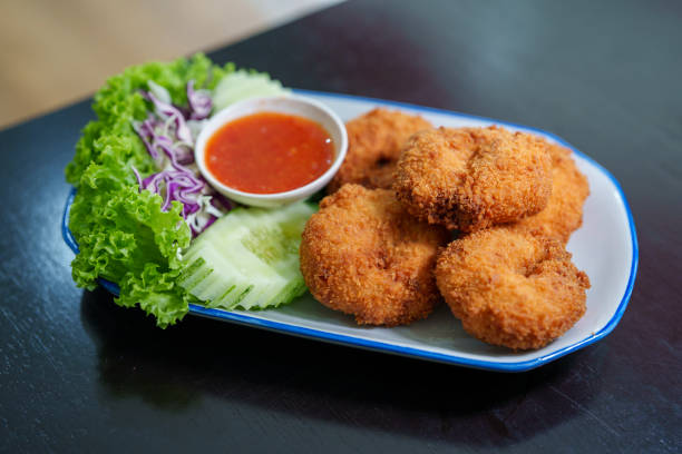 Thai Food, Fried Shrimp Patties Cake