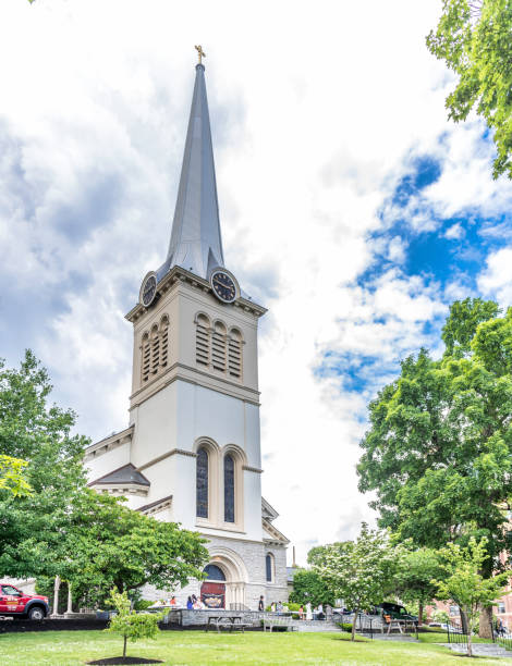 istock First Congregational Church Winchester Massachusetts 2158809408