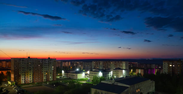 June 12, 2 a.m. Dawn in the city of Neryungri, Yakutia