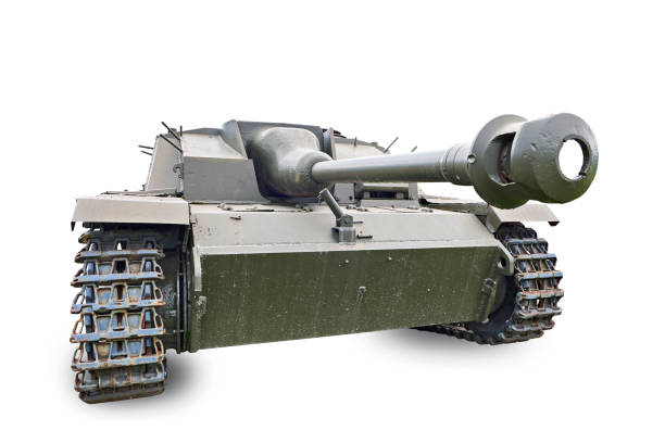 Three views of the old Soviet armored tank from the Second World War T-34. Isolated on white background