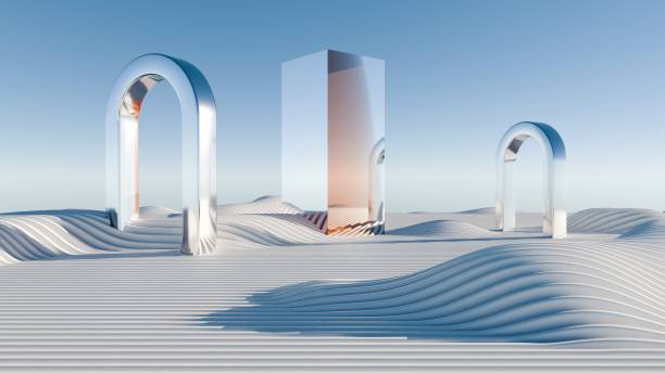 istock Frozen Motion: Pristine Arches and Rippled Dunes in Serene Landscape