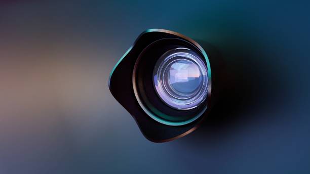 istock Glimpse of the Future: Sleek Camera Lens Abstract 2158817251