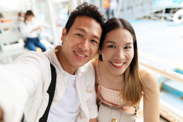 istock Generation Z Young Couple selfie 2158818591