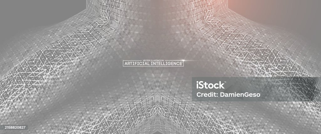 Neuronal Mesh Vector Futuristic Ai Neural Mesh Pattern Stock Illustration - Download Image ...