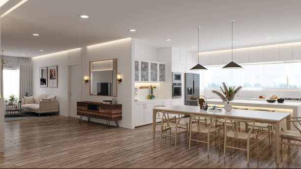 istock Choosing Colors for Your Modern kitchen Furniture Background 2158823446